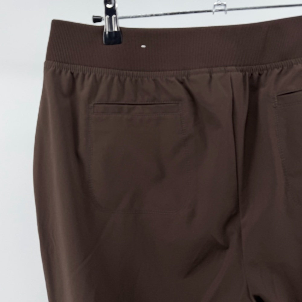 Chico's Zenergy Chocolate Brown Stretch Cropped Pull-On Pants, Women's Large (2) - Picture 5 of 7